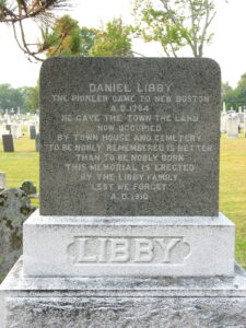 Daniel Libby Memorial at Gray Cemetery